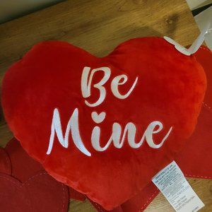 Valentines day pillow red heart